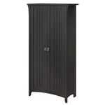 Bush Furniture Salinas Tall Storage Cabinet With Doors Vintage Black. Fixed Price $277.99.