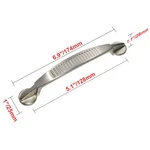 Utopia Alley Bridget Pull -brushed Nickel Metal Drawer Handle, 5.1". Fixed Price $8.41.