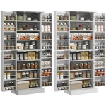 Homcom 65" Kitchen Pantry Cabinet With 3-LEVEL Adjustable Shelves Spick Racks. Fixed Price $215.99.