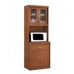 Hodedah Import 70 Top/bottom Enclosed Kitchen Cabinet W/ Drawer, Cherry. Fixed Price $126.49.