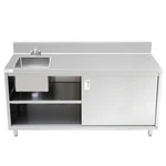 Cabinet Sink 30"X72"X36"H With Backsplash, Knock-down. Fixed Price $1261.54.